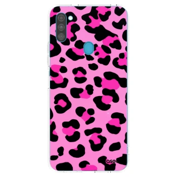 Picasee átlátszó szilikon tok az alábbi mobiltelefonokra Samsung Galaxy M11 - Pink Tiger