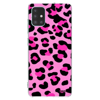 Picasee átlátszó szilikon tok az alábbi mobiltelefonokra Samsung Galaxy M51 M515F - Pink Tiger