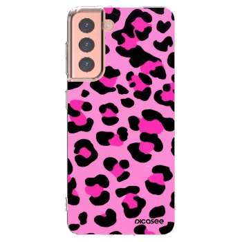 Picasee átlátszó szilikon tok az alábbi mobiltelefonokra Samsung Galaxy S21 5G G991B - Pink Tiger