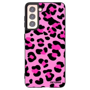Picasee fekete szilikon tok az alábbi mobiltelefonokra Samsung Galaxy S21 5G G991B - Pink Tiger