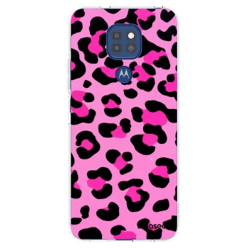 Picasee átlátszó szilikon tok az alábbi mobiltelefonokra Motorola Moto G9 Play - Pink Tiger