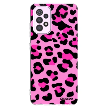 Picasee átlátszó szilikon tok az alábbi mobiltelefonokra Samsung Galaxy A32 5G A326B - Pink Tiger