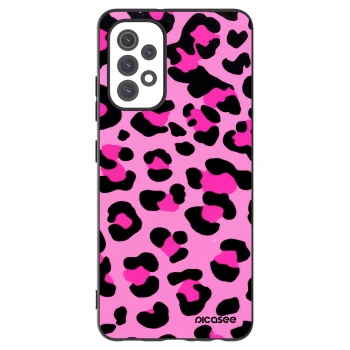 Picasee fekete szilikon tok az alábbi mobiltelefonokra Samsung Galaxy A32 5G A326B - Pink Tiger