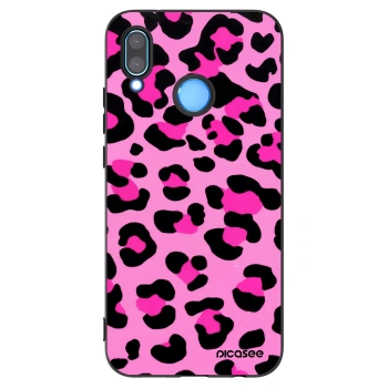 Picasee fekete szilikon tok az alábbi mobiltelefonokra Huawei P20 Lite - Pink Tiger