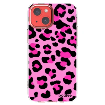 Picasee átlátszó szilikon tok az alábbi mobiltelefonokra Apple iPhone 13 mini - Pink Tiger