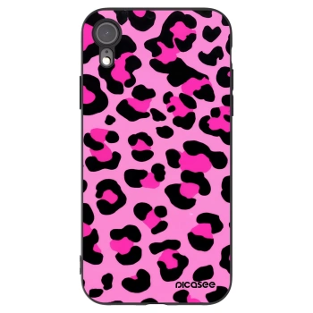 Picasee fekete szilikon tok az alábbi mobiltelefonokra Apple iPhone XR - Pink Tiger