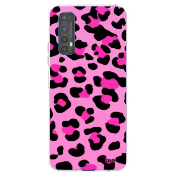 Picasee átlátszó szilikon tok az alábbi mobiltelefonokra Realme 7 - Pink Tiger