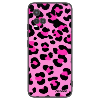 Picasee fekete szilikon tok az alábbi mobiltelefonokra Vivo Y33s - Pink Tiger