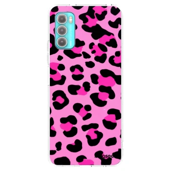 Picasee átlátszó szilikon tok az alábbi mobiltelefonokra Motorola Moto G60 - Pink Tiger