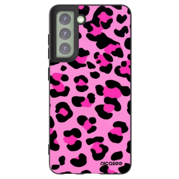 Picasee fekete szilikon tok az alábbi mobiltelefonokra Samsung Galaxy S21 FE 5G - Pink Tiger
