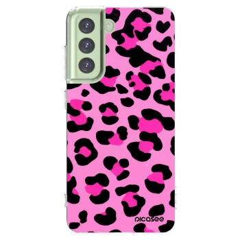 Picasee átlátszó szilikon tok az alábbi mobiltelefonokra Samsung Galaxy S21 FE 5G - Pink Tiger