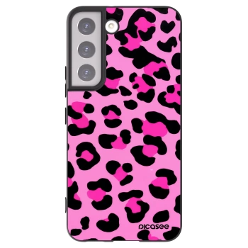 Picasee fekete szilikon tok az alábbi mobiltelefonokra Samsung Galaxy S22 5G - Pink Tiger