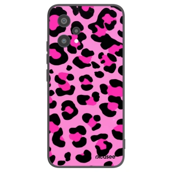 Picasee fekete szilikon tok az alábbi mobiltelefonokra Realme 9 Pro 5G - Pink Tiger