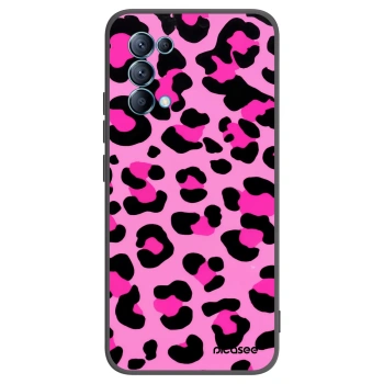 Picasee fekete szilikon tok az alábbi mobiltelefonokra OPPO Reno 5 5G - Pink Tiger