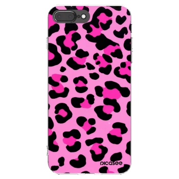 Picasee átlátszó szilikon tok az alábbi mobiltelefonokra Apple iPhone 8 Plus - Pink Tiger