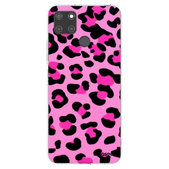 Picasee átlátszó szilikon tok az alábbi mobiltelefonokra Realme C21Y - Pink Tiger