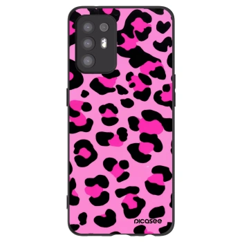 Picasee fekete szilikon tok az alábbi mobiltelefonokra OPPO A94 5G - Pink Tiger