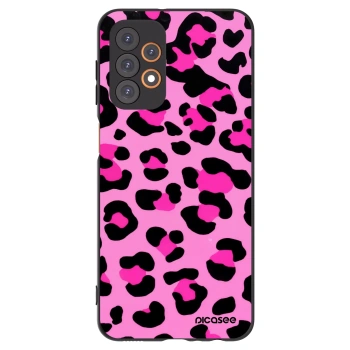 Picasee fekete szilikon tok az alábbi mobiltelefonokra Samsung Galaxy A23 A235F 4G - Pink Tiger