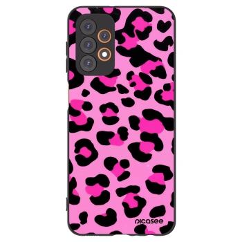Picasee fekete szilikon tok az alábbi mobiltelefonokra Samsung Galaxy A23 A236B 5G - Pink Tiger