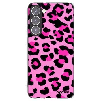 Picasee fekete szilikon tok az alábbi mobiltelefonokra Samsung Galaxy S23+ 5G - Pink Tiger