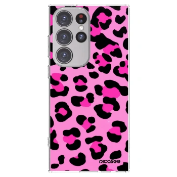 Picasee átlátszó szilikon tok az alábbi mobiltelefonokra Samsung Galaxy S23 Ultra 5G - Pink Tiger