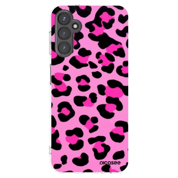 Picasee átlátszó szilikon tok az alábbi mobiltelefonokra Samsung Galaxy A14 4G A145R - Pink Tiger