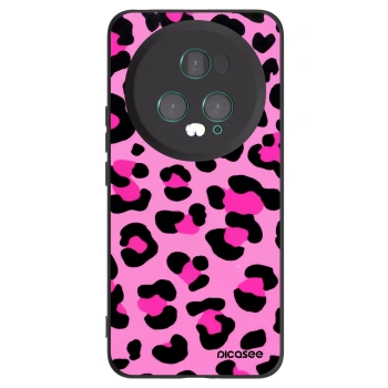 Picasee fekete szilikon tok az alábbi mobiltelefonokra Honor Magic5 Pro - Pink Tiger