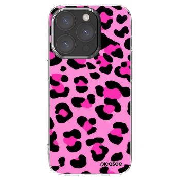 Picasee átlátszó szilikon tok az alábbi mobiltelefonokra Apple iPhone 15 Pro - Pink Tiger