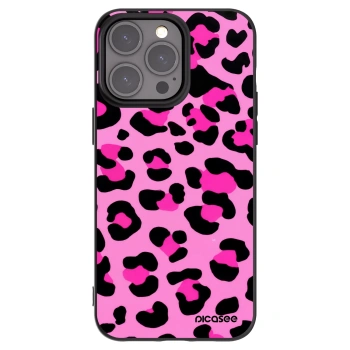 Picasee fekete szilikon tok az alábbi mobiltelefonokra Apple iPhone 15 Pro Max - Pink Tiger