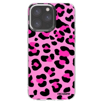 Picasee átlátszó szilikon tok az alábbi mobiltelefonokra Apple iPhone 15 Pro Max - Pink Tiger