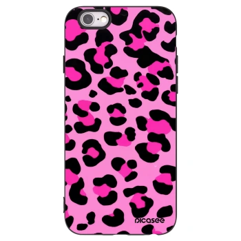 Picasee fekete szilikon tok az alábbi mobiltelefonokra Apple iPhone 6/6S - Pink Tiger