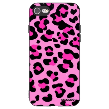 Picasee fekete szilikon tok az alábbi mobiltelefonokra Apple iPhone 7 - Pink Tiger