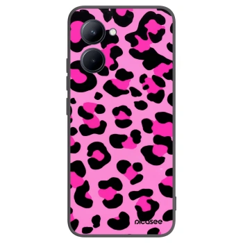 Picasee fekete szilikon tok az alábbi mobiltelefonokra Realme C33 (2023) - Pink Tiger