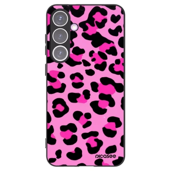 Picasee fekete szilikon tok az alábbi mobiltelefonokra Samsung Galaxy S24+ S926B 5G - Pink Tiger