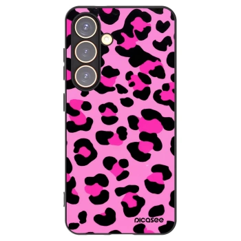 Picasee fekete szilikon tok az alábbi mobiltelefonokra Samsung Galaxy S24 S921B 5G - Pink Tiger