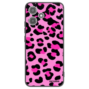 Picasee fekete szilikon tok az alábbi mobiltelefonokra Xiaomi Redmi 12 5G - Pink Tiger