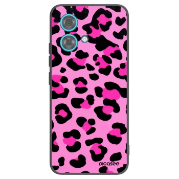 Picasee fekete szilikon tok az alábbi mobiltelefonokra Motorola Edge 40 Neo - Pink Tiger