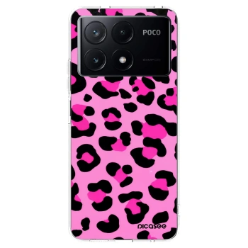 Picasee átlátszó szilikon tok az alábbi mobiltelefonokra Xiaomi Poco X6 Pro - Pink Tiger
