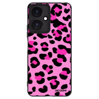 Picasee fekete szilikon tok az alábbi mobiltelefonokra Xiaomi Redmi 13C 5G - Pink Tiger
