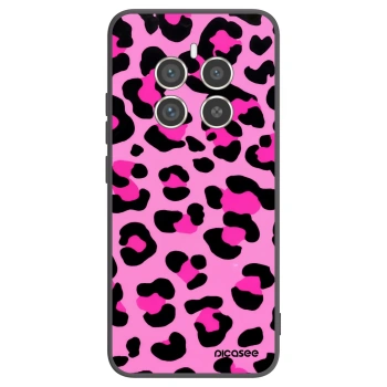 Picasee fekete szilikon tok az alábbi mobiltelefonokra Realme 12 Pro 5G - Pink Tiger