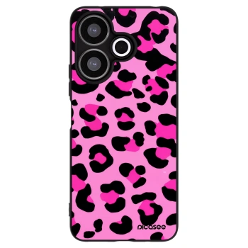 Picasee fekete szilikon tok az alábbi mobiltelefonokra Xiaomi Redmi 13 4G - Pink Tiger