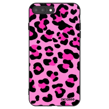 Picasee fekete szilikon tok az alábbi mobiltelefonokra Apple iPhone 7 Plus - Pink Tiger