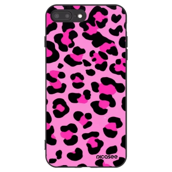 Picasee fekete szilikon tok az alábbi mobiltelefonokra Apple iPhone 8 Plus - Pink Tiger