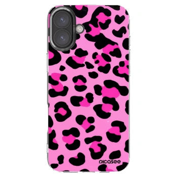 Picasee átlátszó szilikon tok az alábbi mobiltelefonokra Apple iPhone 16 Plus - Pink Tiger