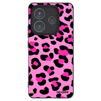 Picasee fekete szilikon tok az alábbi mobiltelefonokra Xiaomi Redmi Note 14 5G - Pink Tiger
