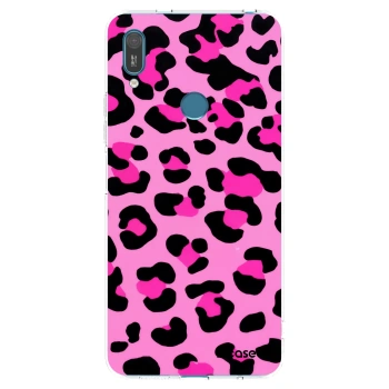 Picasee átlátszó szilikon tok az alábbi mobiltelefonokra Huawei Y7 2019 - Pink Tiger