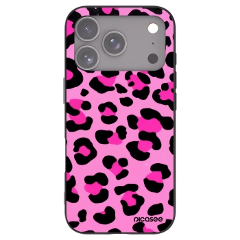 Picasee fekete szilikon tok az alábbi mobiltelefonokra Apple iPhone 17 Pro - Pink Tiger