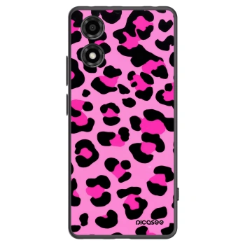 Picasee fekete szilikon tok az alábbi mobiltelefonokra Motorola Moto E14 - Pink Tiger