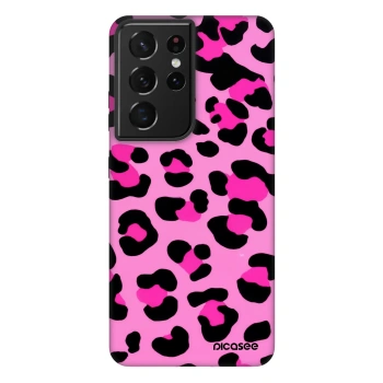 Picasee Fashion Case Samsung Galaxy S21 Ultra 5G G998B - Pink Tiger