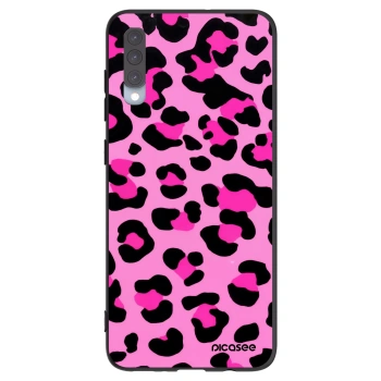 Picasee fekete szilikon tok az alábbi mobiltelefonokra Samsung Galaxy A70 A705F - Pink Tiger